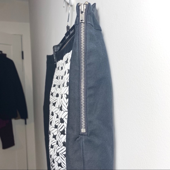 Worthington Black and White A-Line Skirt 12 - Picture 5 of 6